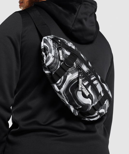 Gymshark Cross Lod Bag - Schwarz/Weiß