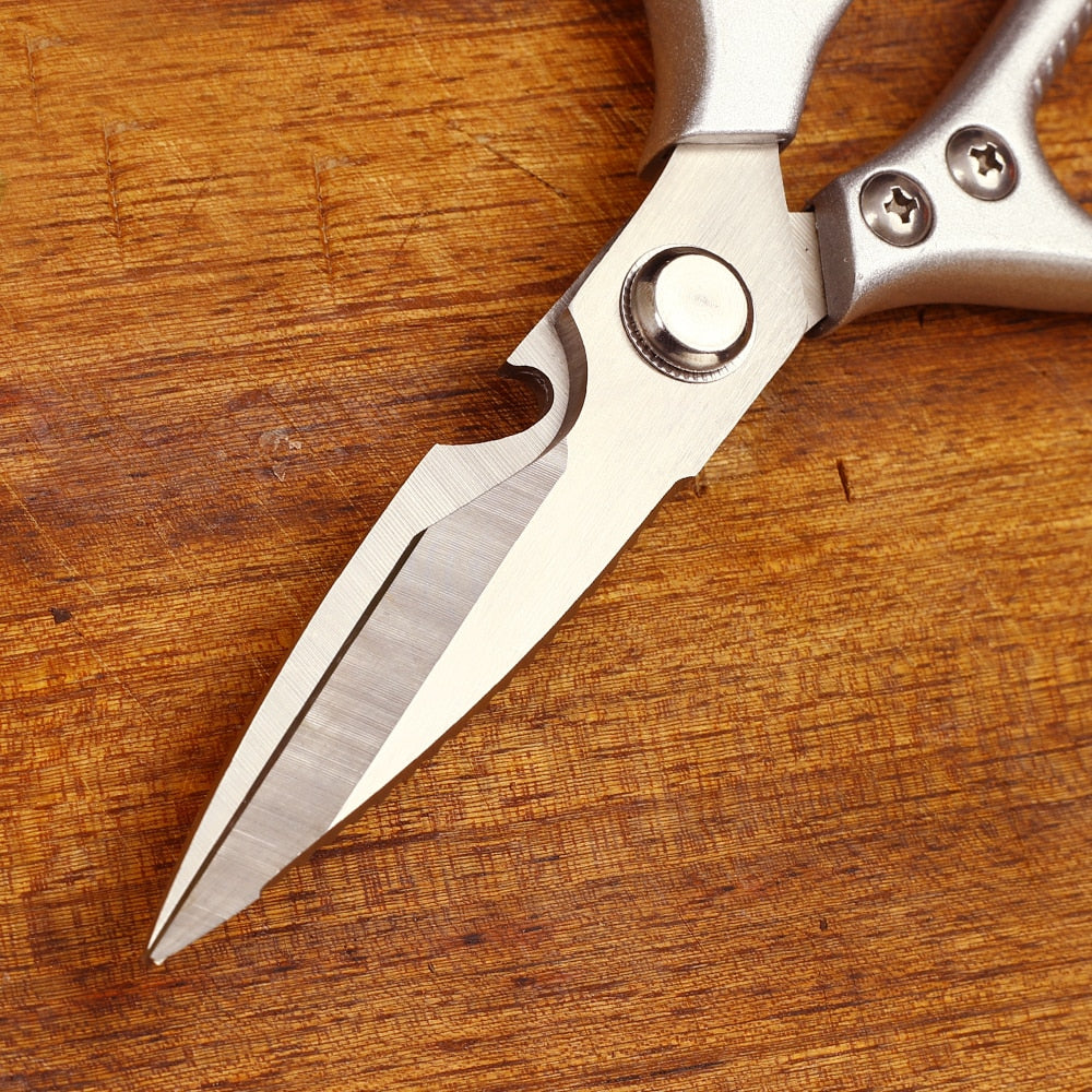 WAK 8.5'' Kitchen Scissors Multi Functional Stainless Steel Scissors Professional Aluminum Alloy Handle Chicken Bone Scissors