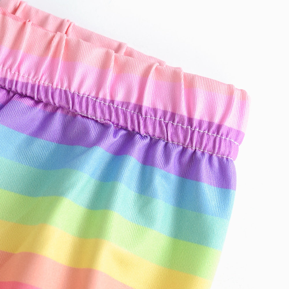 Leggings für Mädchen für Outdoor-Reisen, Kleidung für Mädchen, Hosen für Schüler, Freizeitkleidung, anpassbar, stilvoller Computerdruck, für 4–13 Jahre