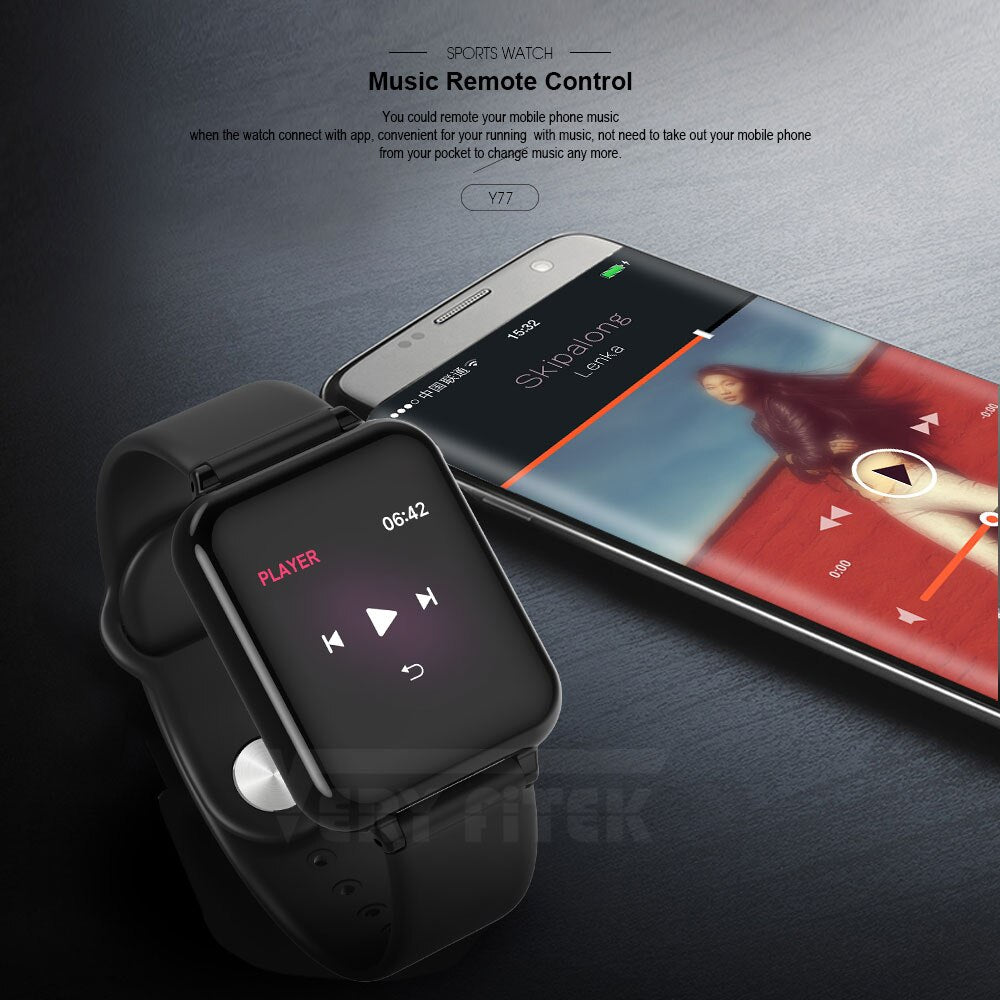 VERYFiTEK B57 Smart Watch Blood Pressure Oxygen Fitness Bracelet Watch Heart Rate Monitor IP67 Men Women Sport Smartwatch B57