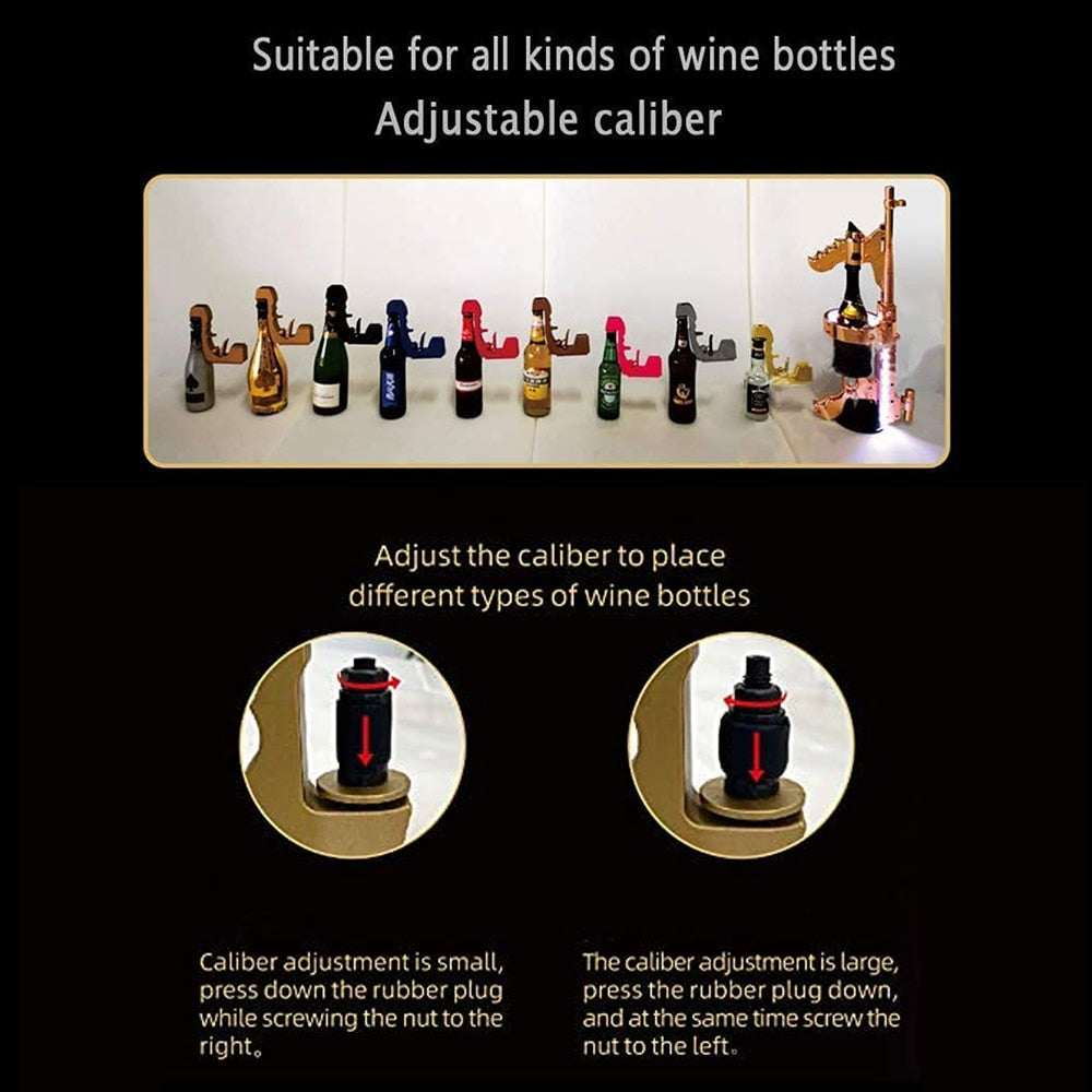 Champagnerpistole, Weinsprühpistole, Bierflasche, langlebige Spritzpistole, ABS-Kunststoff-Version, Stopper, Auswerfer, Pop-it, Küchen- und Bar-Werkzeuge