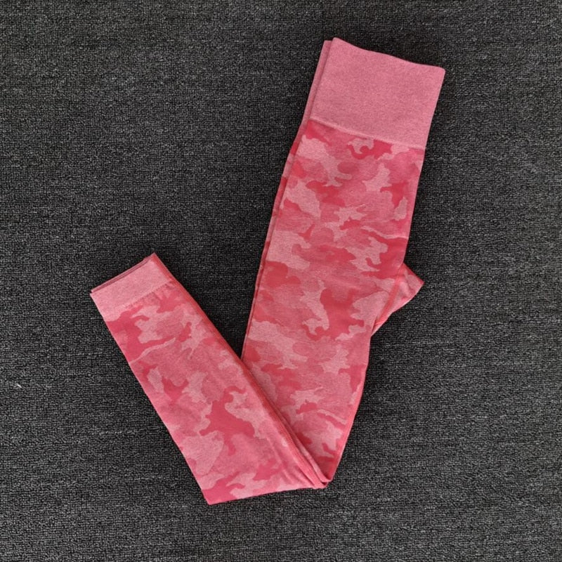 Newest Yoga Set Women Seamless Camouflage Tops/Pants Fitness Sports Bra High Waist GYM leggings  Camo Fitness Suit Workout Sets