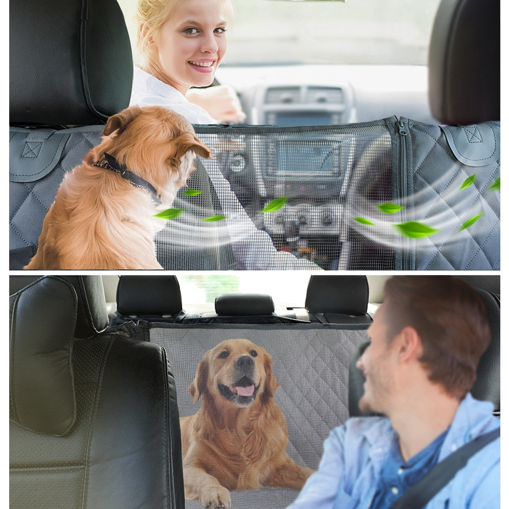 PETRAVEL Hunde-Autositzbezug, wasserdicht, für Reisen mit Haustieren, Hundetransportbox, Hängematte für den Rücksitz im Auto, Schutzmatte, Sicherheitsbox für Hunde