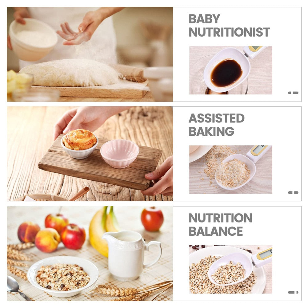 एलसीडी डिजिटल किचन स्केल इलेक्ट्रॉनिक कुकिंग फूड वेट मापने के लिए चम्मच 500 ग्राम 0.1g कॉफी टी शुगर स्पून स्केल किचन टूल