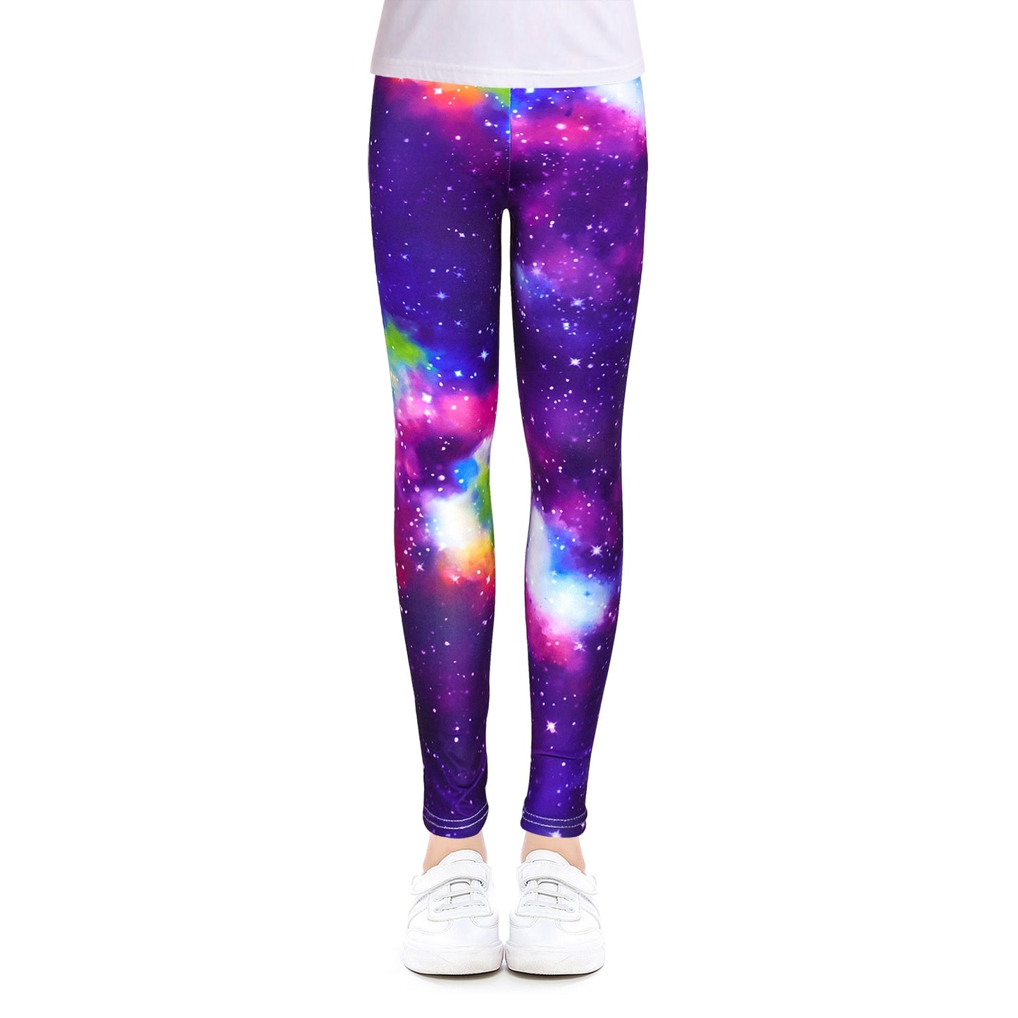 Leggings für Mädchen für Outdoor-Reisen, Kleidung für Mädchen, Hosen für Schüler, Freizeitkleidung, anpassbar, stilvoller Computerdruck, für 4–13 Jahre