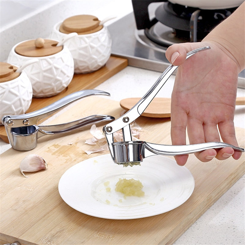 1 stücke Knoblauch Presse Crusher Küche Kochen Gemüse Ginger Squeezer Masher Handheld Ingwer Fleischwolf Werkzeuge Küche Zubehör