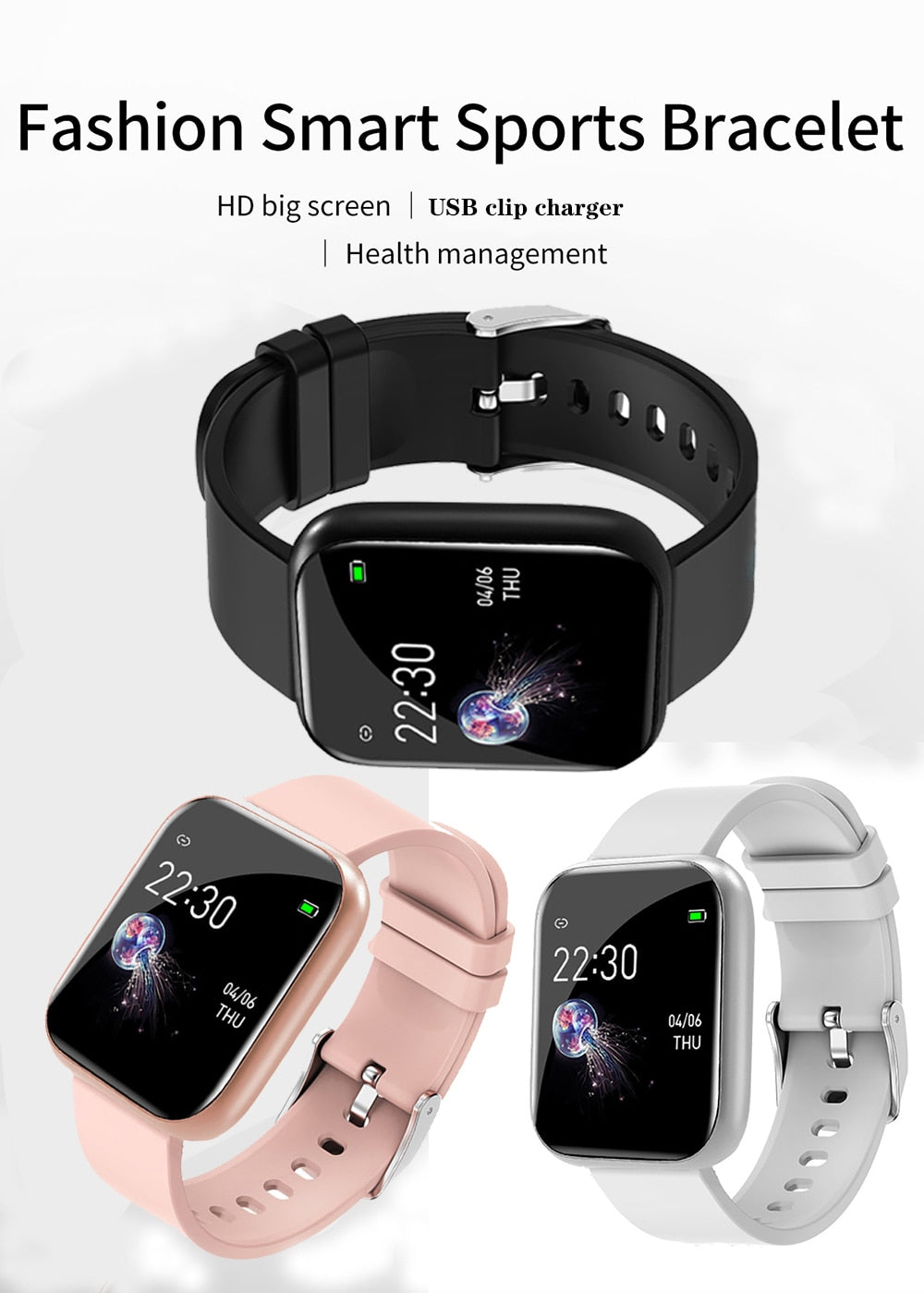New I5 Women Waterproof Smart Watch P70 P68 Bluetooth Smartwatch For Apple IPhone Xiaomi Heart Rate Monitor Fitness Tracker D20