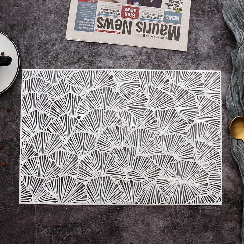 6/4 stücke Rechteckigen Weizen Ohr Streifen Tischset Hotel Restaurant Esstisch Nicht-slip Dekorative Matte Esstisch Isolierung Pad