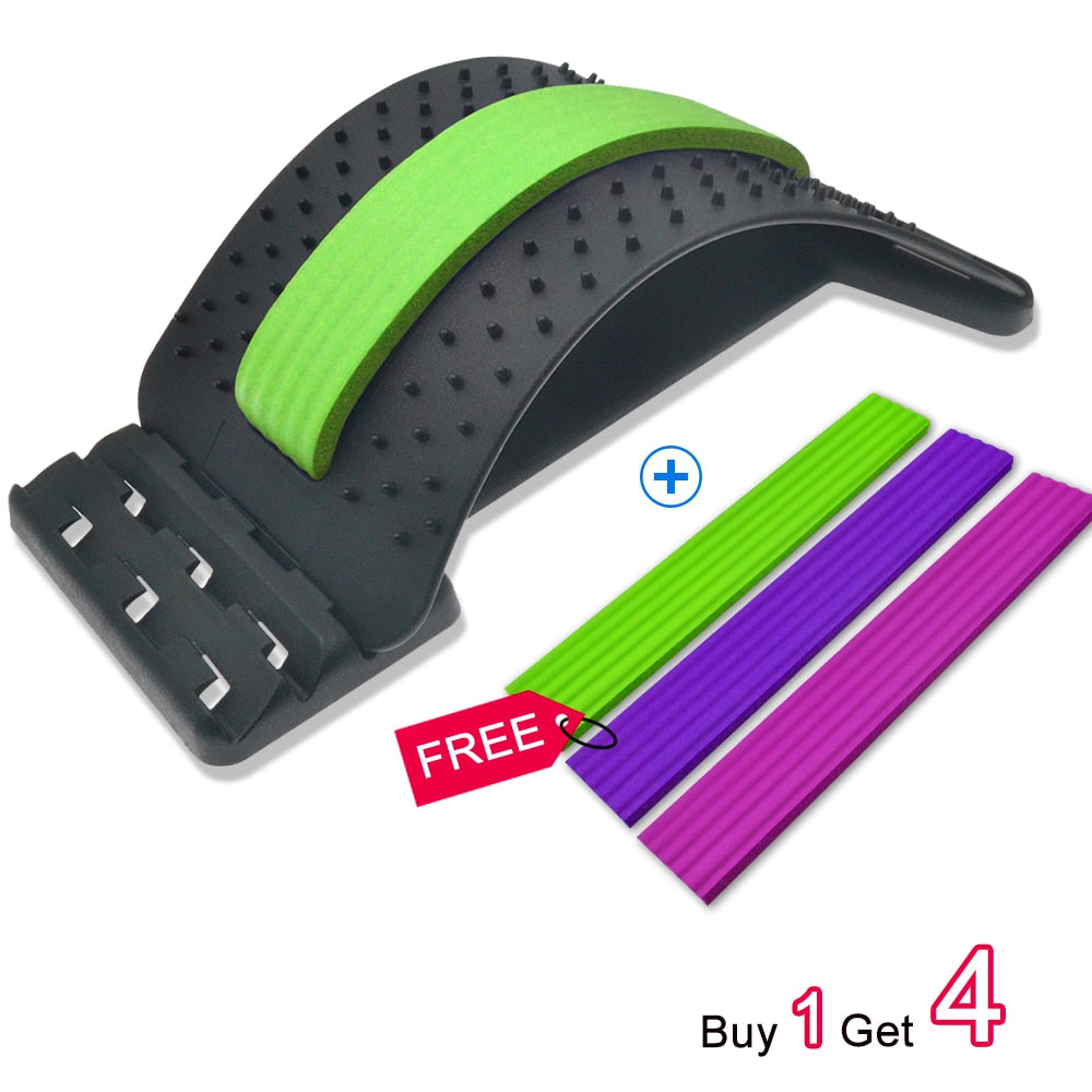 Rückenmassagegerät, Bahre, Unterstützung der Wirbelsäule, Schmerzlinderung, Chiropraktik, Lendenwirbelentlastung, Rückenstrecker, Fitness-Massagegerät