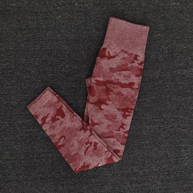 Newest Yoga Set Women Seamless Camouflage Tops/Pants Fitness Sports Bra High Waist GYM leggings  Camo Fitness Suit Workout Sets