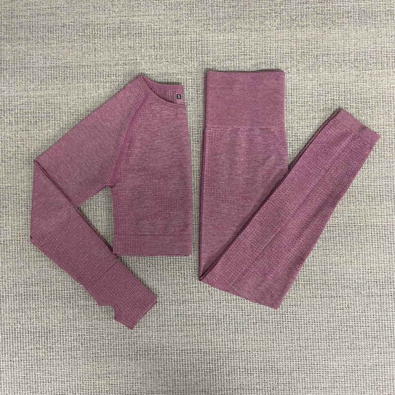 Nahtlose frauen yoga fitness sport anzüge Gym Kleidung frauen Fitness Sport Yoga Yoga Sport Bh + Leggings shorts + kurze ärmel