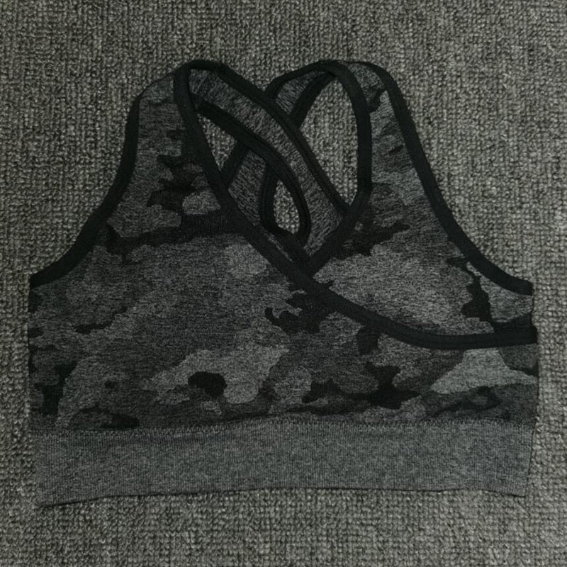 Newest Yoga Set Women Seamless Camouflage Tops/Pants Fitness Sports Bra High Waist GYM leggings  Camo Fitness Suit Workout Sets