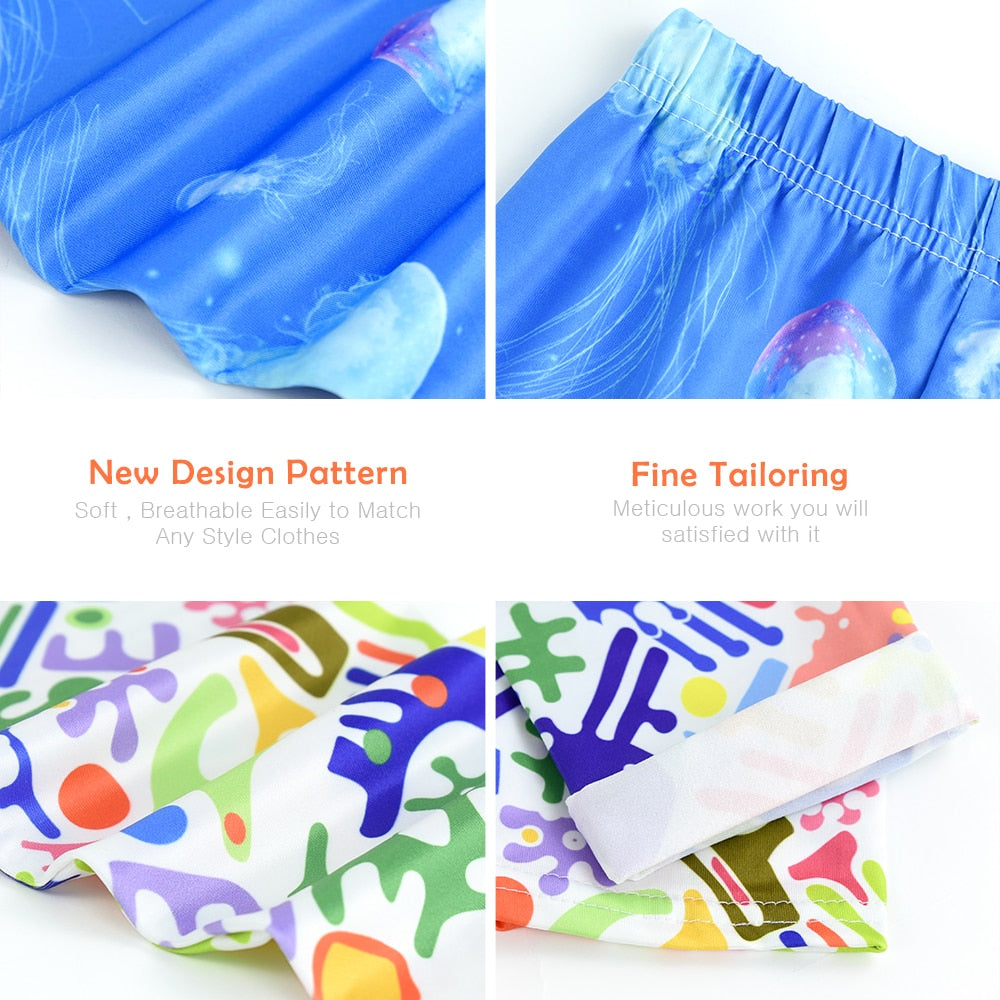 Leggings für Mädchen für Outdoor-Reisen, Kleidung für Mädchen, Hosen für Schüler, Freizeitkleidung, anpassbar, stilvoller Computerdruck, für 4–13 Jahre