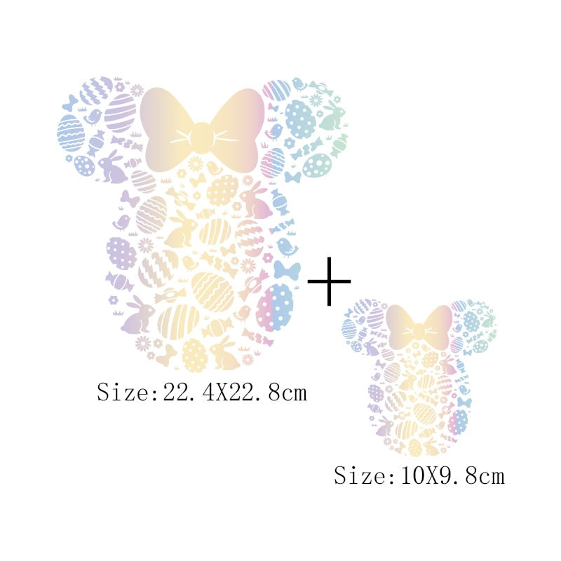 Leopard Print Flower Sticker On Clothes DIY Thermal Stickers For T-Shirts Fashion Girls Patch On Clothing Iron On Transfer Patch