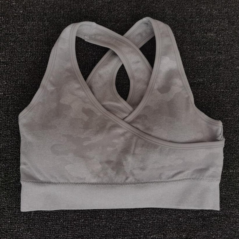 Newest Yoga Set Women Seamless Camouflage Tops/Pants Fitness Sports Bra High Waist GYM leggings  Camo Fitness Suit Workout Sets