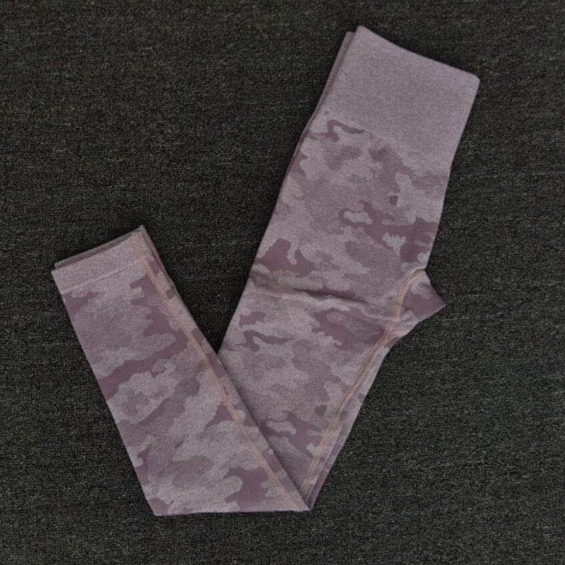 Newest Yoga Set Women Seamless Camouflage Tops/Pants Fitness Sports Bra High Waist GYM leggings  Camo Fitness Suit Workout Sets