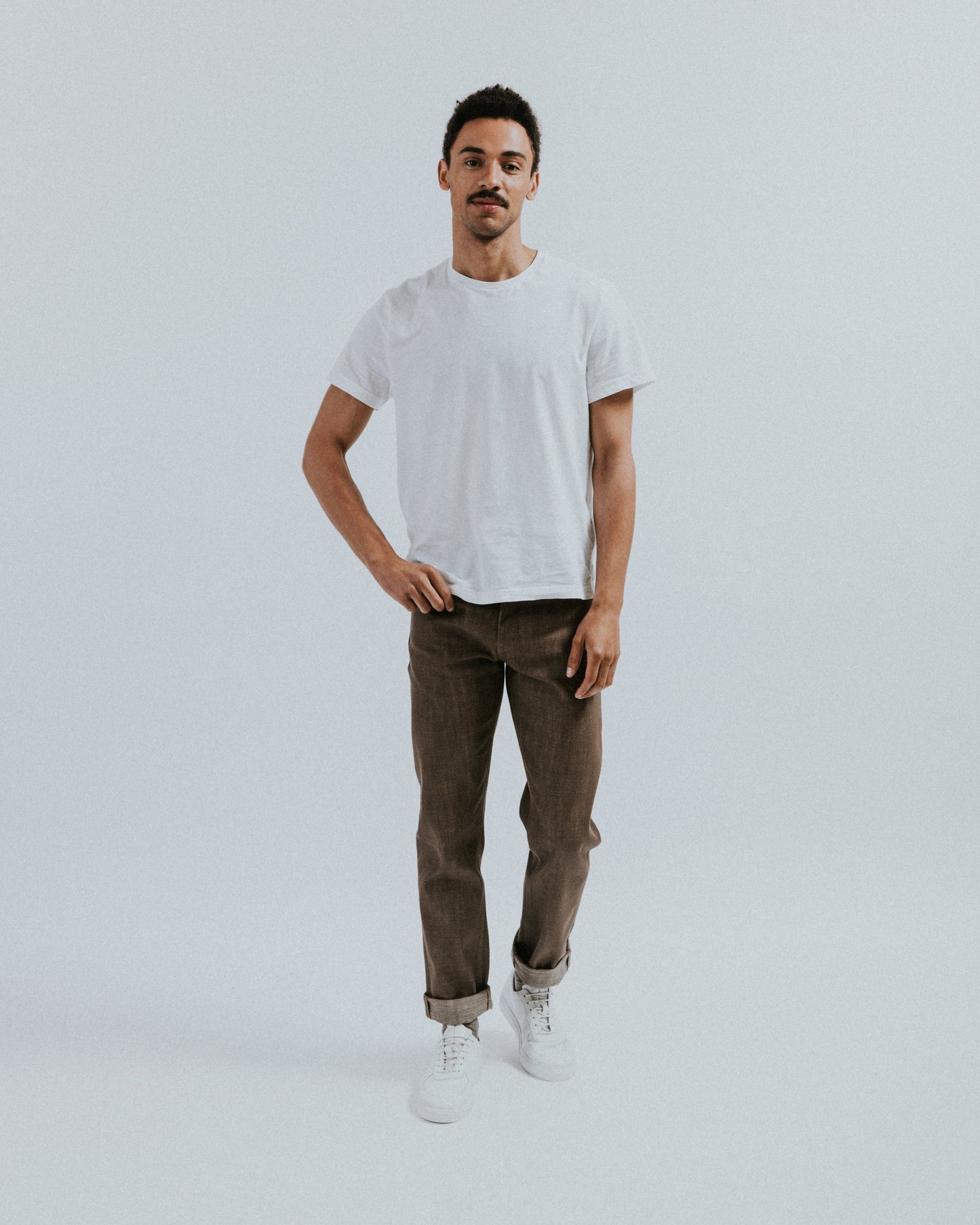 V-Fit, Anderson and Morgans - Brown Crosshatch Denim