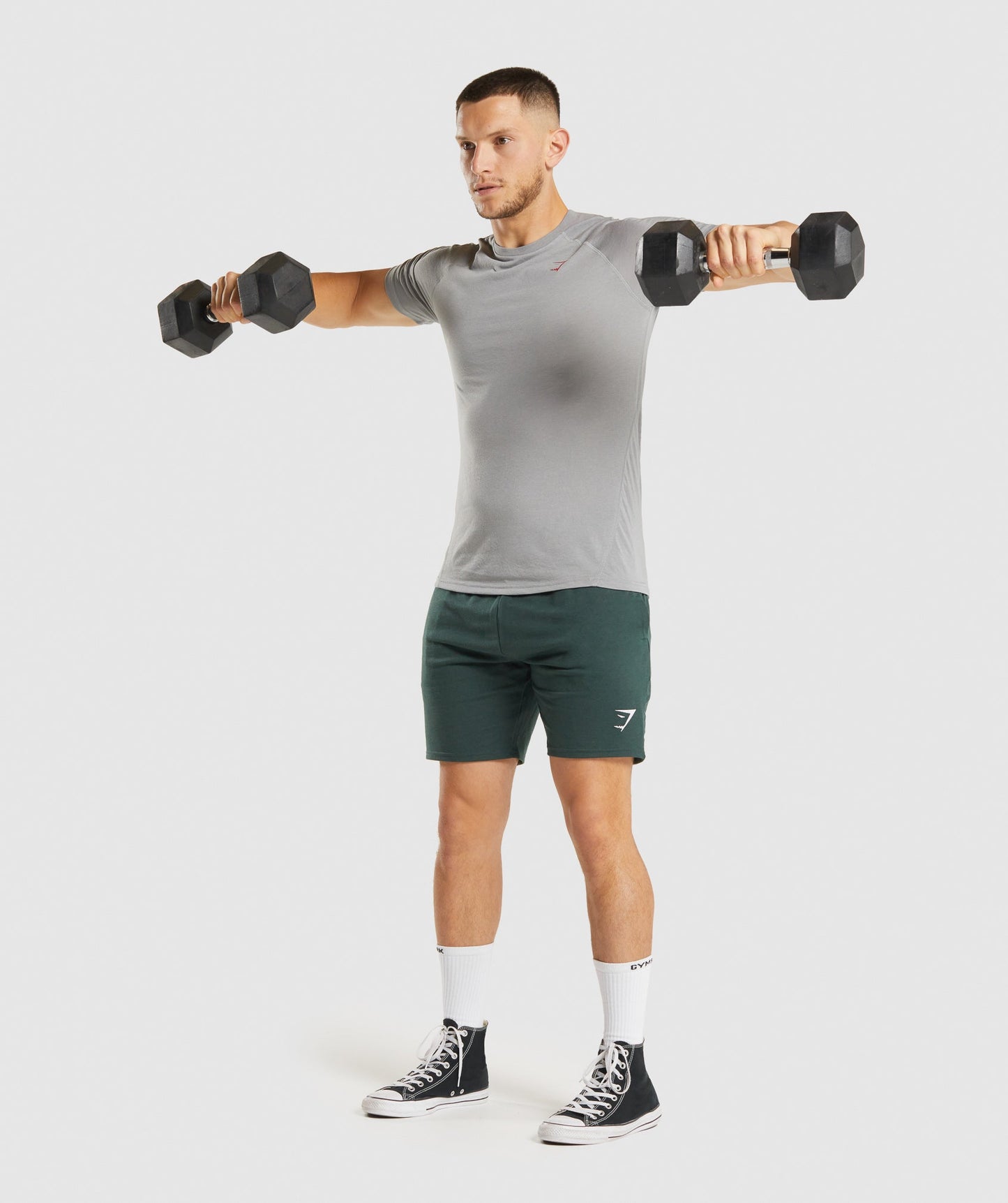 Gymshark Hyper Power T-shirt - Smokey Grey