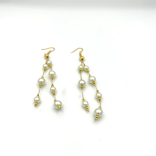 Long Pearl Earrings