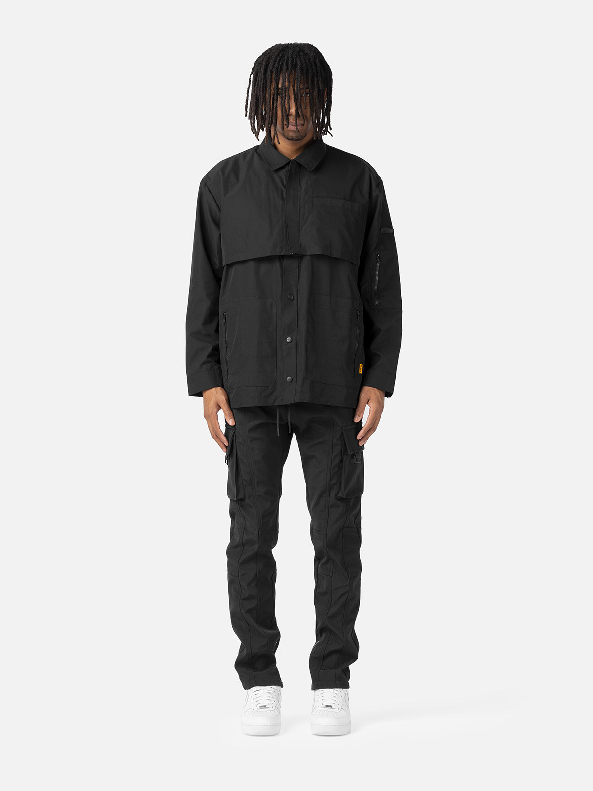 Hemdjacke mit doppelter Knopfleiste 