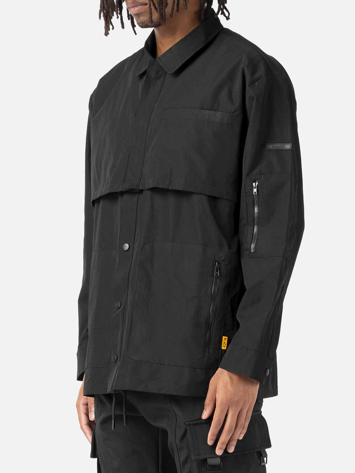 Hemdjacke mit doppelter Knopfleiste 