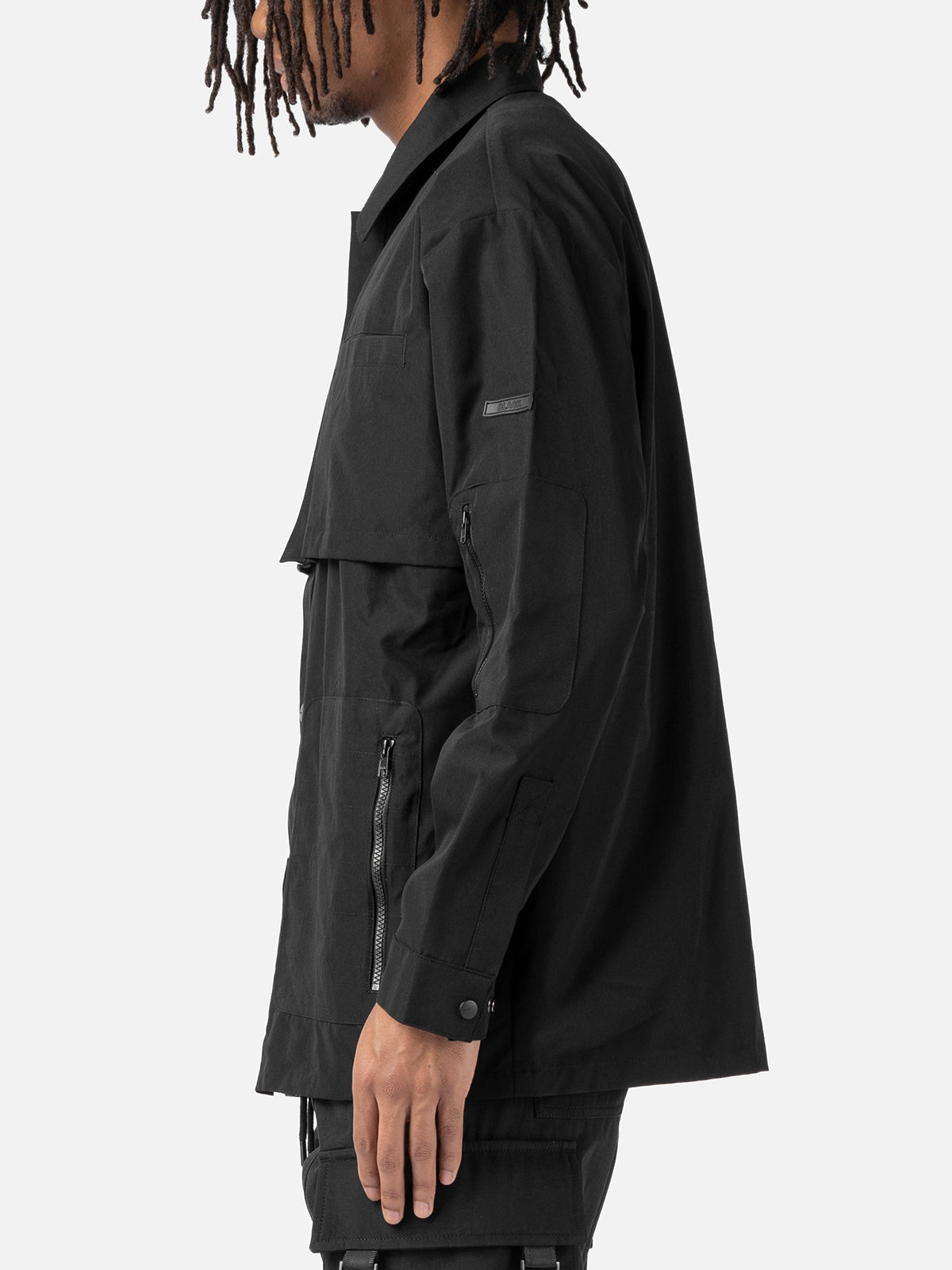 Hemdjacke mit doppelter Knopfleiste 