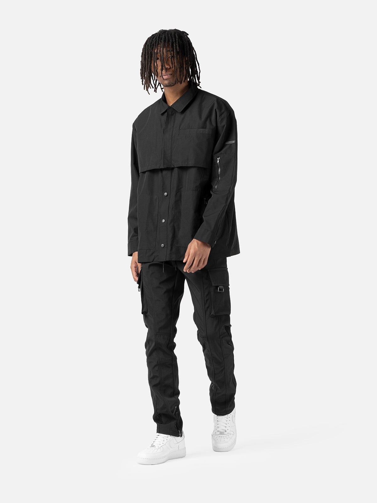 Hemdjacke mit doppelter Knopfleiste 