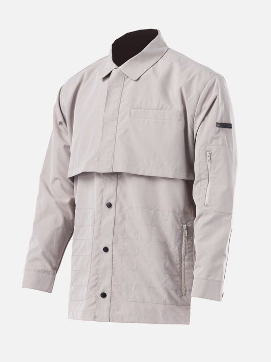 Double Placket Shirt Jacket