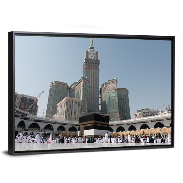 Kaaba At Daytime Canvas Wall Art-3 Horizontal-Gallery Wrap-25" x 16"-Tiaracle