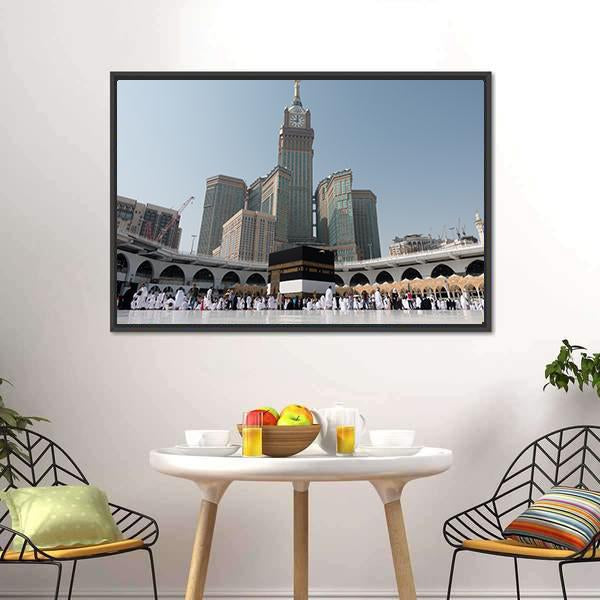 Kaaba At Daytime Canvas Wall Art-3 Horizontal-Gallery Wrap-25" x 16"-Tiaracle