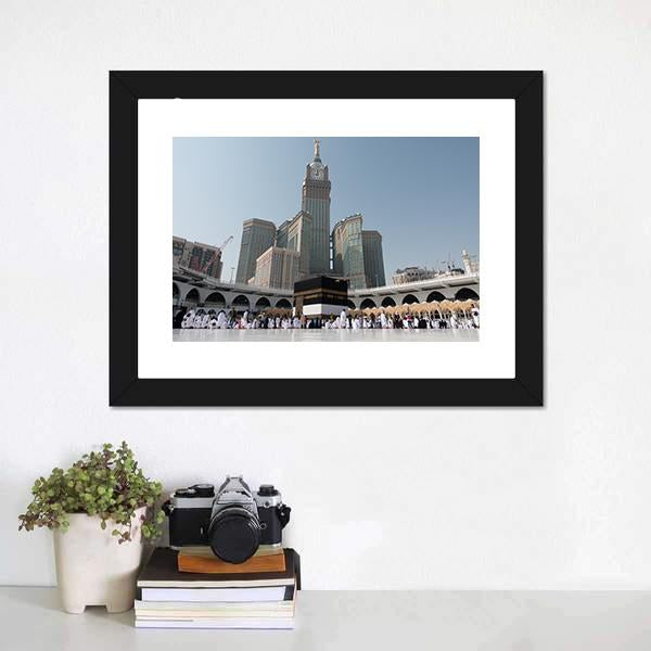 Kaaba At Daytime Canvas Wall Art-3 Horizontal-Gallery Wrap-25" x 16"-Tiaracle