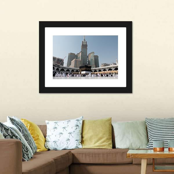 Kaaba At Daytime Canvas Wall Art-3 Horizontal-Gallery Wrap-25" x 16"-Tiaracle