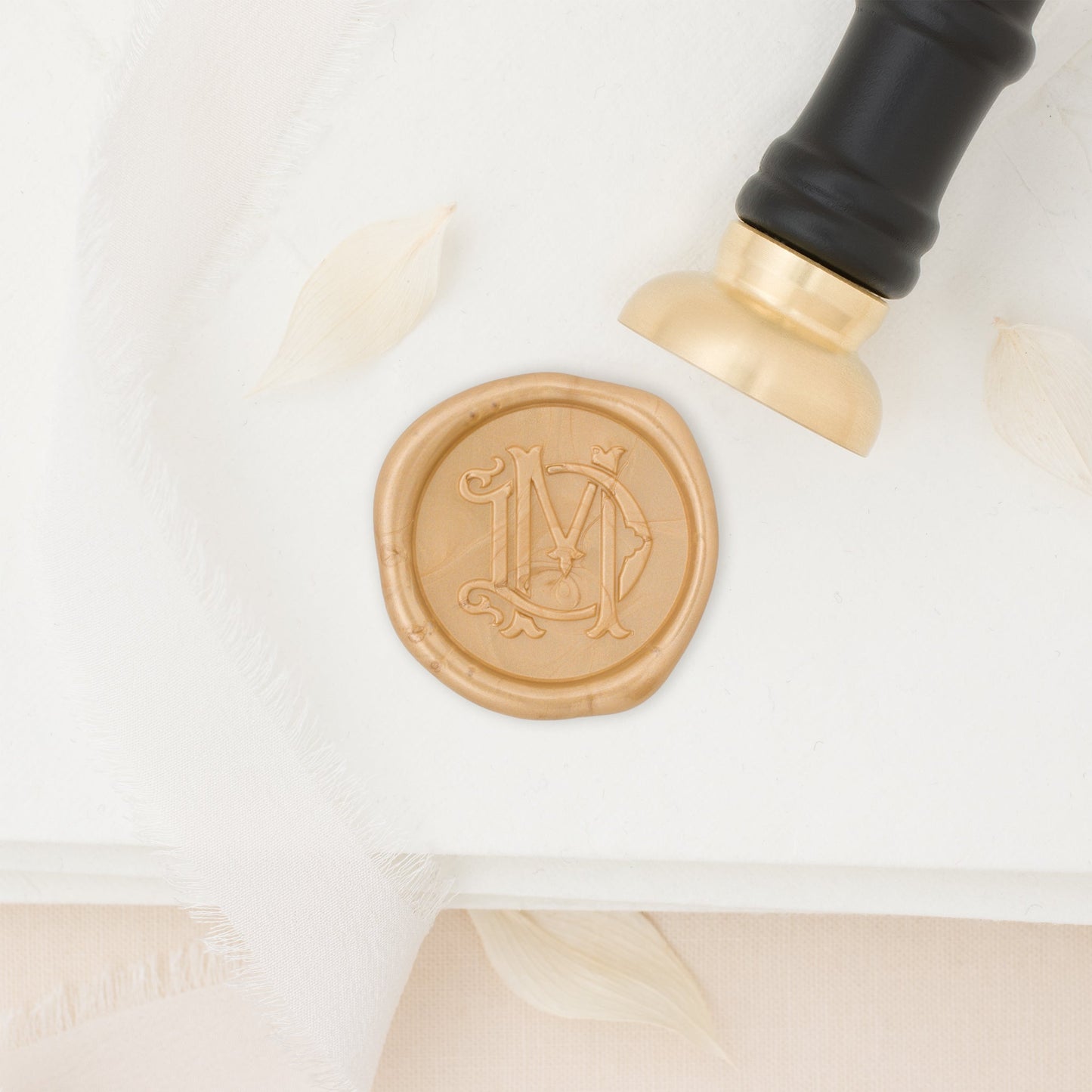 Landon Monogram Wax Stamp