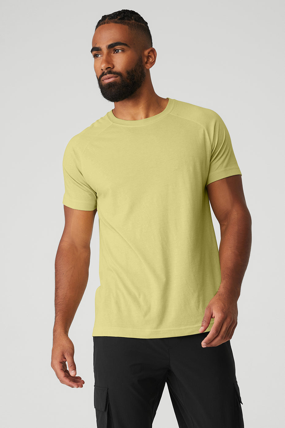 The Triumph Crew Neck Tee - Dusty Yellow