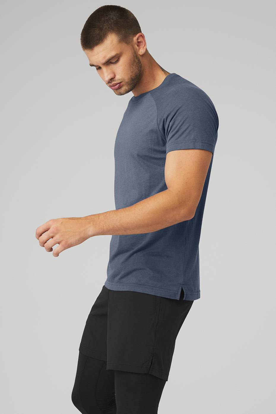 The Triumph Crew Neck Tee - Bluestone