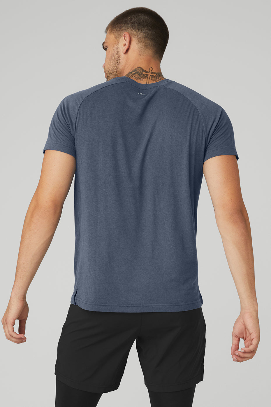 The Triumph Crew Neck Tee - Bluestone