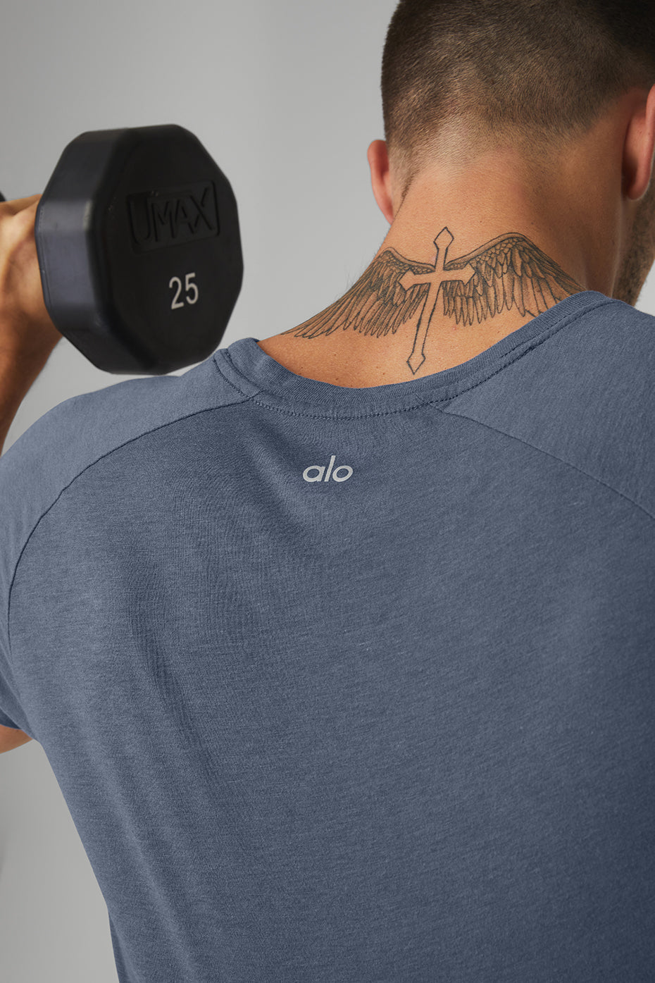 The Triumph Crew Neck Tee - Bluestone