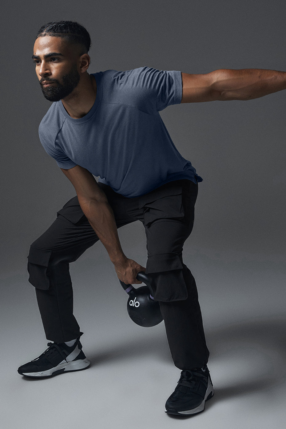 The Triumph Crew Neck Tee - Bluestone