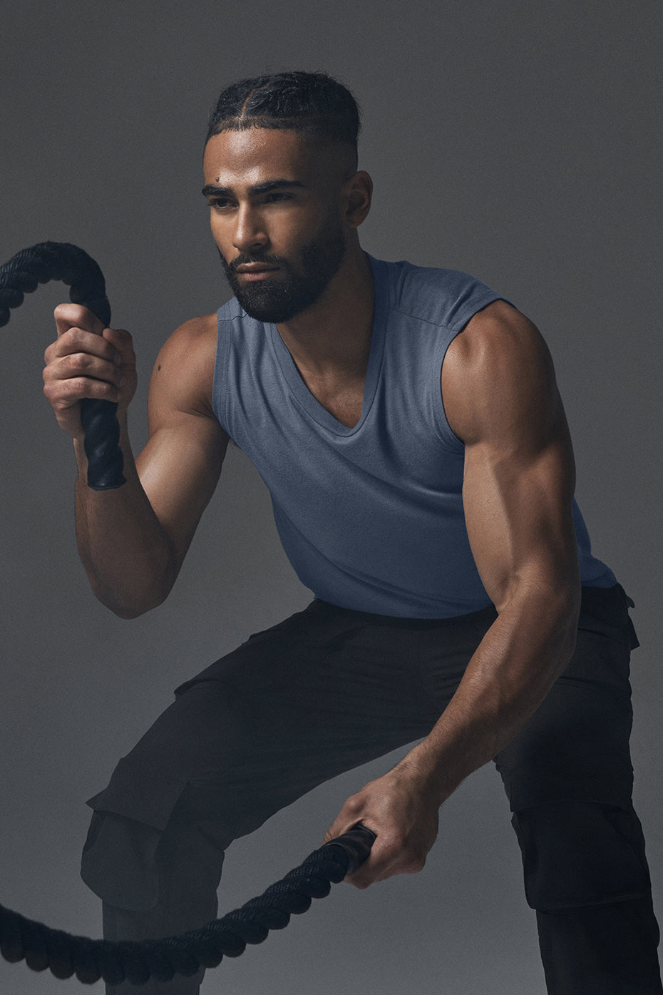 The Triumph Muscle Tank - Bluestone