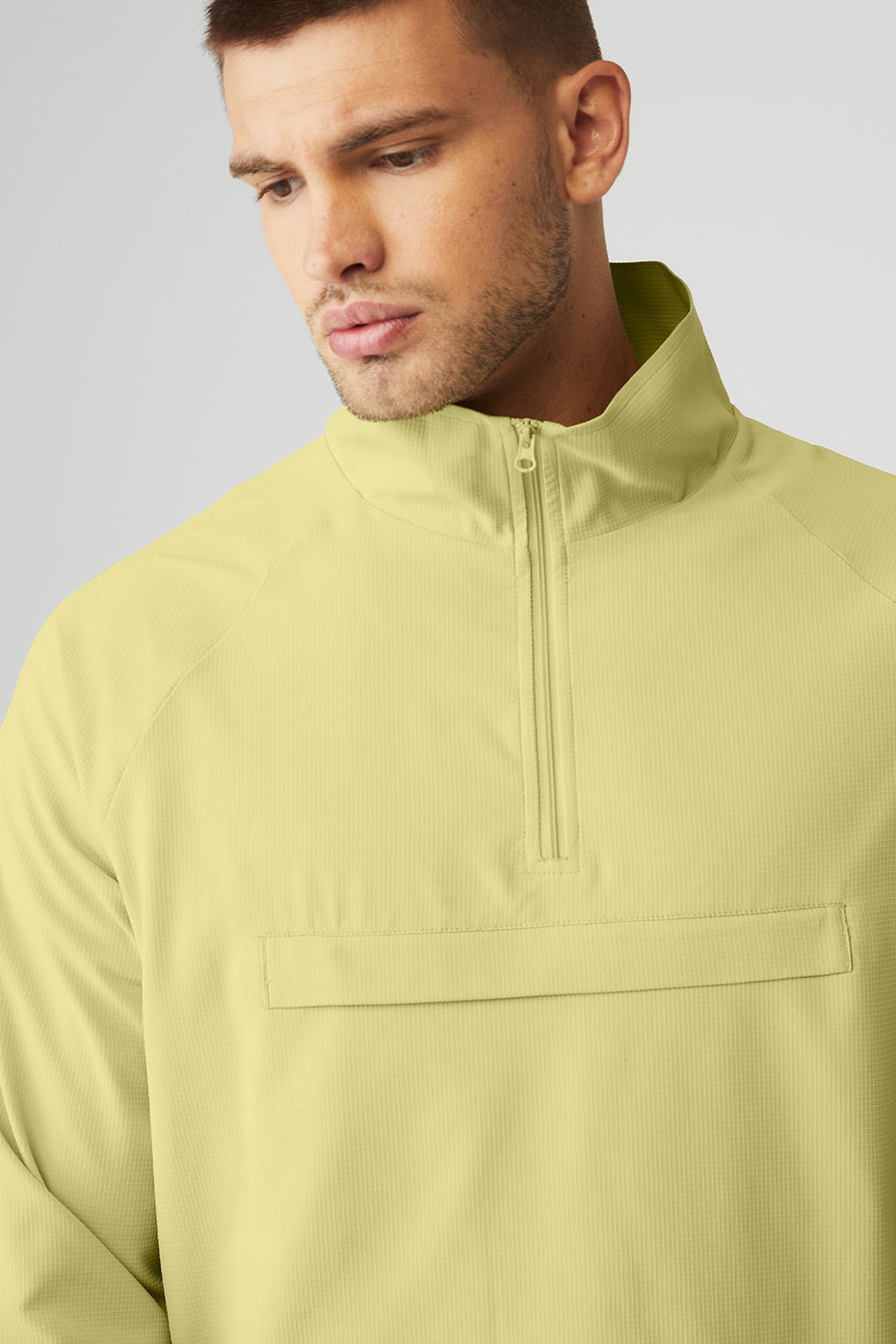 Ripstop 1/4 Zip On-Set Jacket - Dusty Yellow