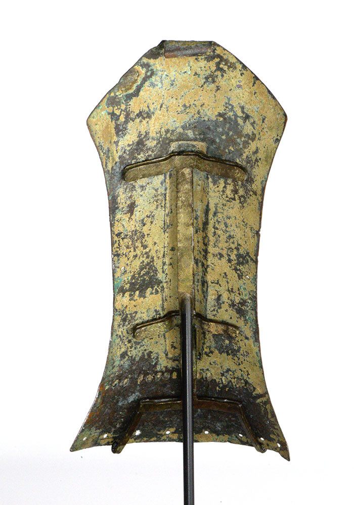 Eine seltene Stirnbinde für ein Pferdegeschirr aus Bronze aus Urartäa, frühes 1. Jahrtausend v. Chr.