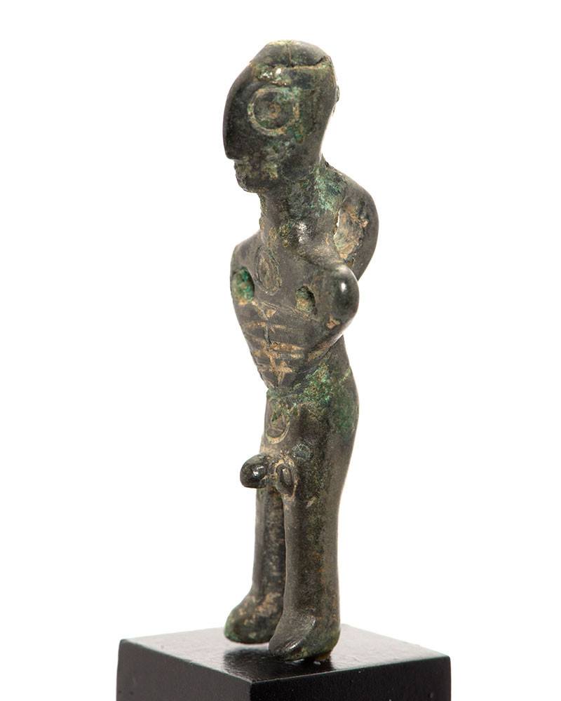 Eine Ithyphallische Bronzefigur eines Mannes aus Luristan, ca. 2. Jahrtausend v. Chr.