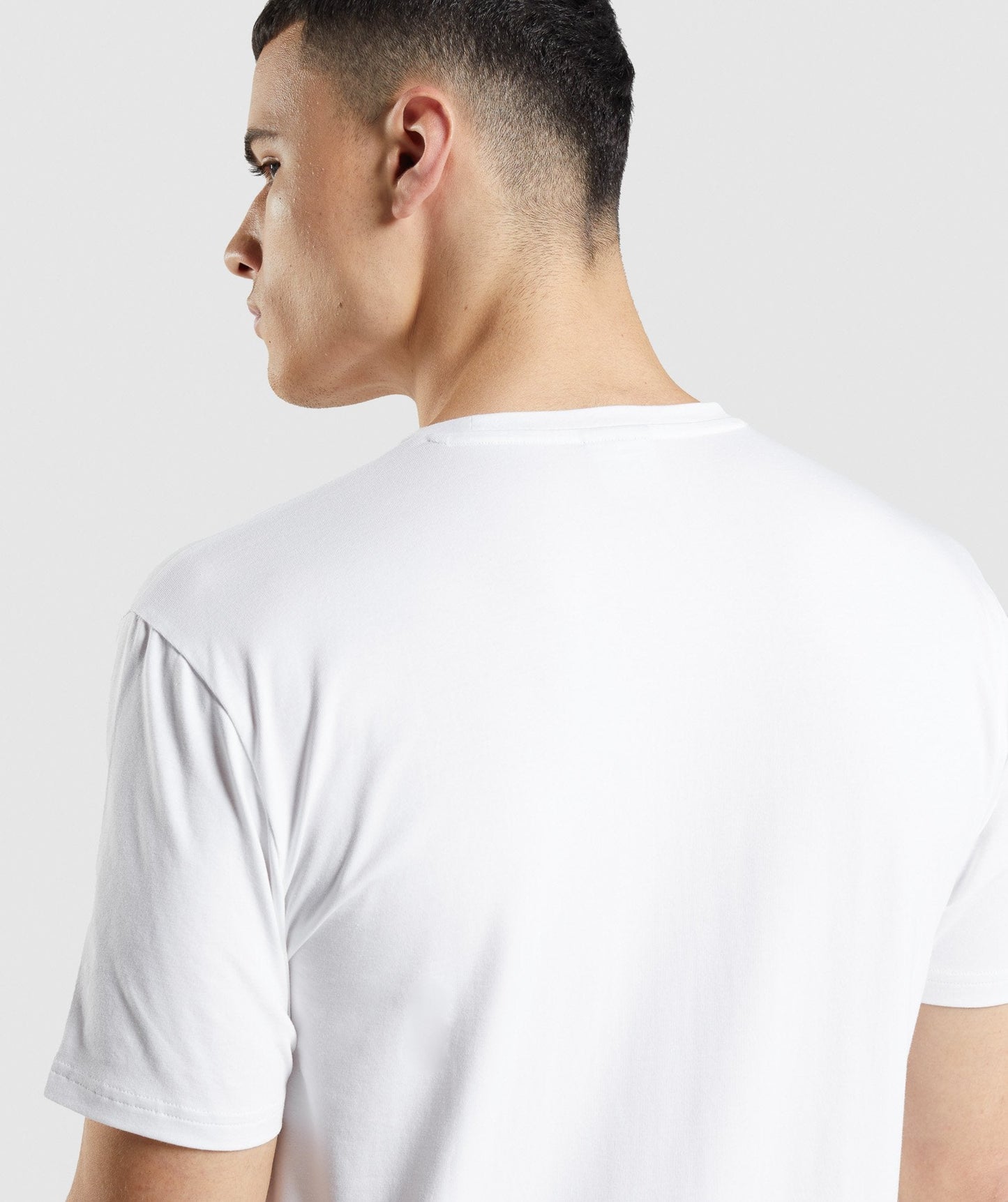 Gymshark Micro Print Block Infill T-Shirt - White