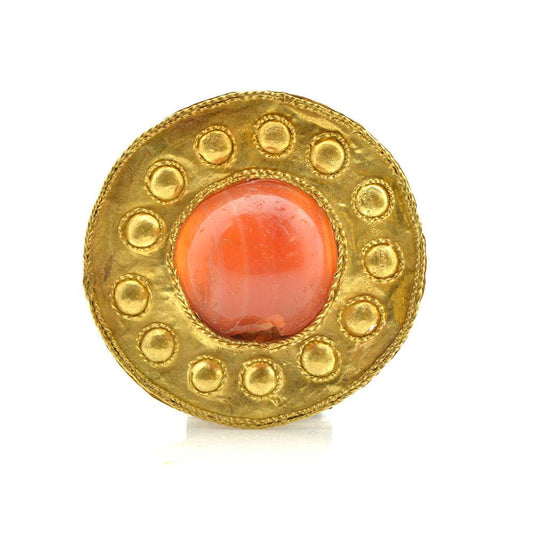 ایک نایاب پارٹین گولڈ اینڈ کارنیلین پیکٹورل ، سی اے۔ پہلی - تیسری صدی عیسوی