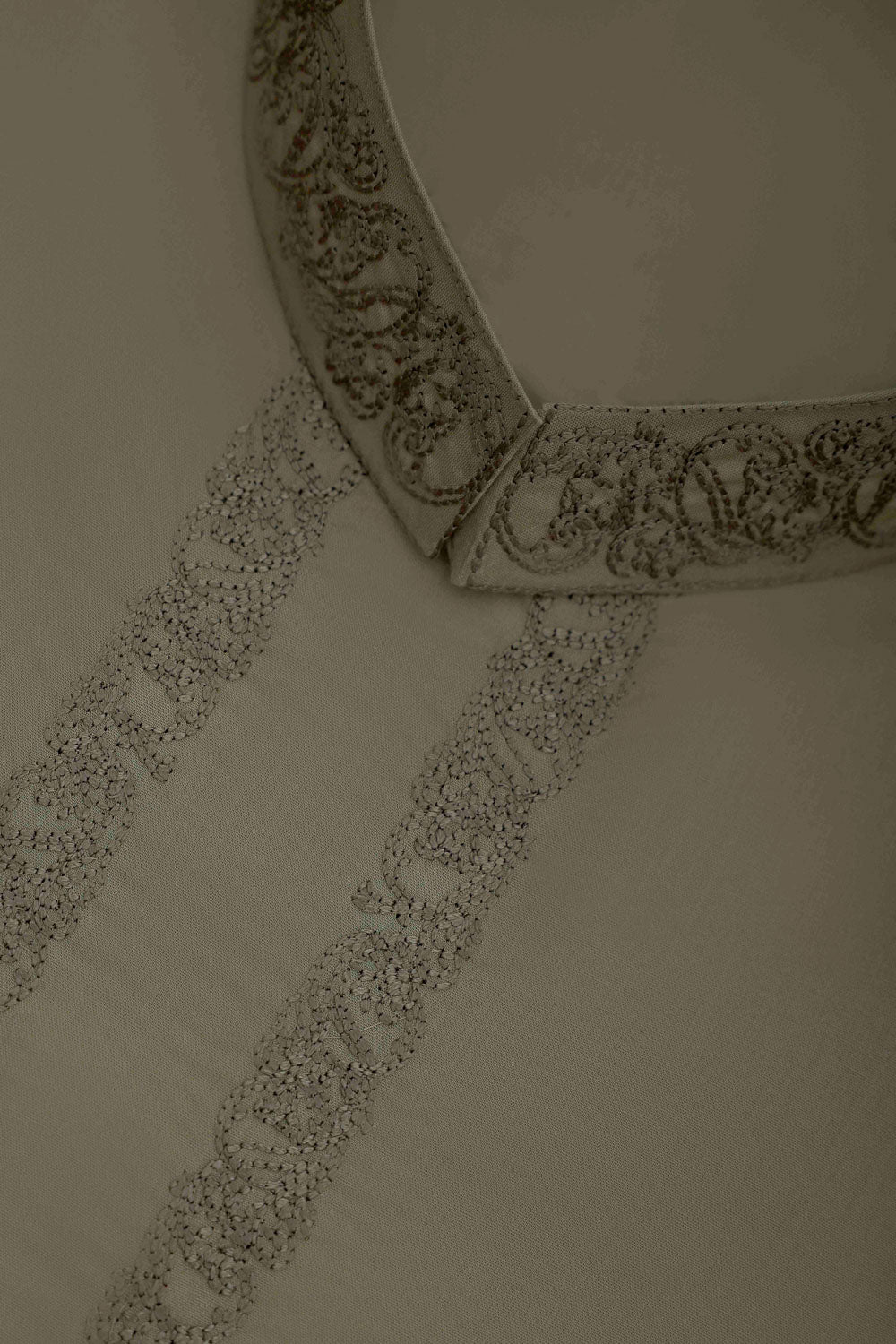Cotton Embroidered Suit