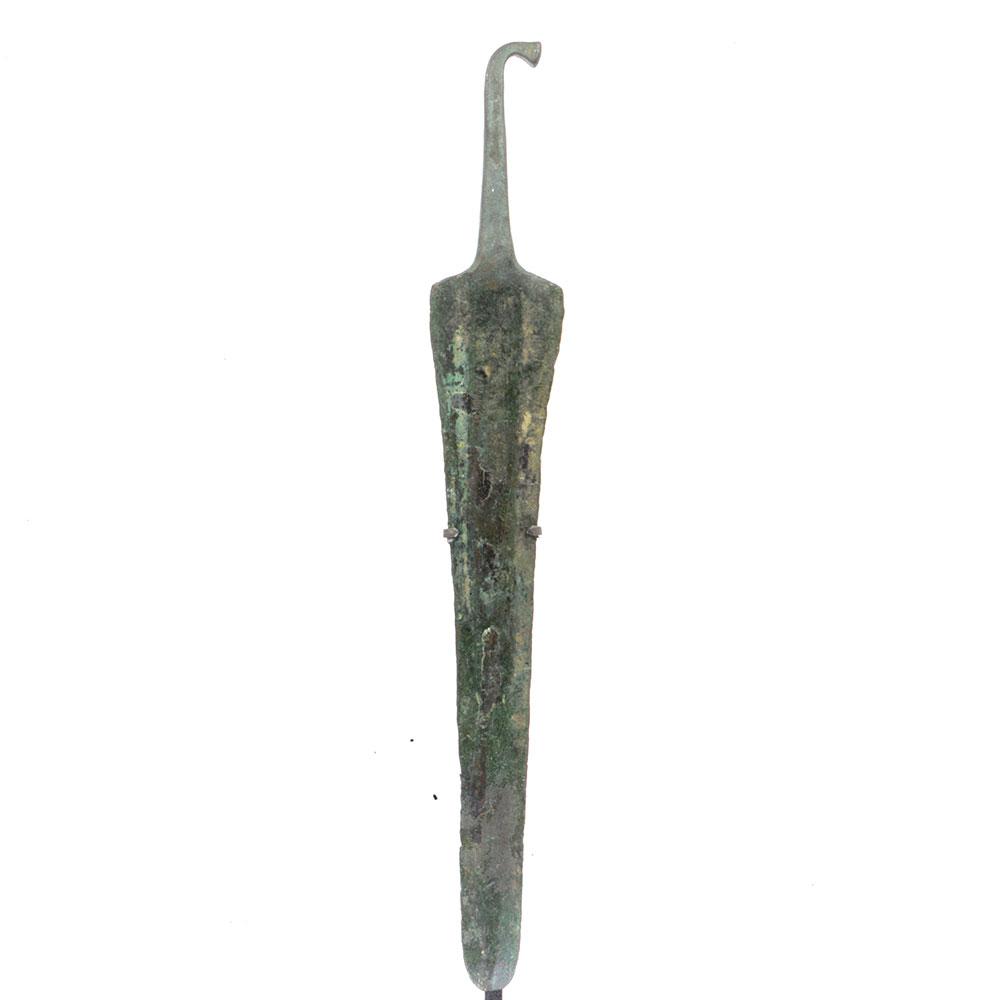Eine Luristan-Bronze-Speerspitze, ca. 1200 - 800 v. Chr.
