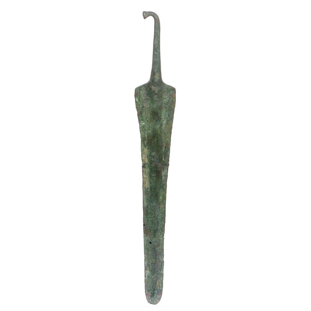 Eine Luristan-Bronze-Speerspitze, ca. 1200 - 800 v. Chr.