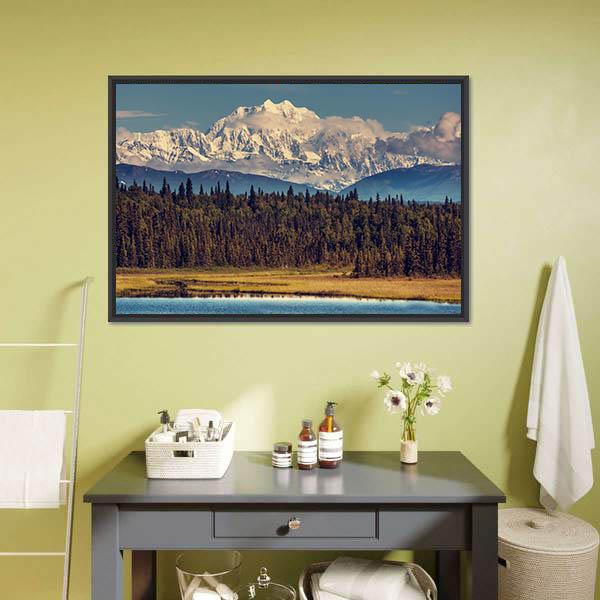 McKinley Peak Canvas Wall Art-3 Horizontal-Gallery Wrap-25" x 16"-Tiaracle