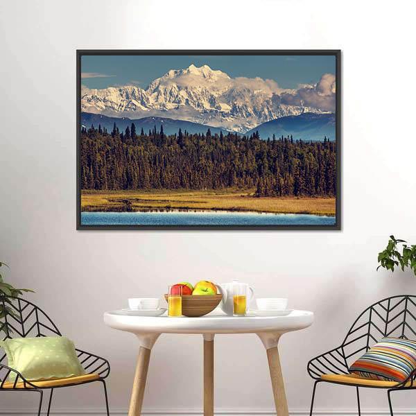 McKinley Peak Canvas Wall Art-3 Horizontal-Gallery Wrap-25" x 16"-Tiaracle