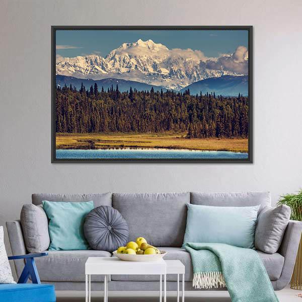 McKinley Peak Canvas Wall Art-3 Horizontal-Gallery Wrap-25" x 16"-Tiaracle